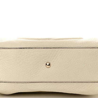 Gucci Pebbled Calfskin Small Soho Top Handle Bag Off White 11 of 14