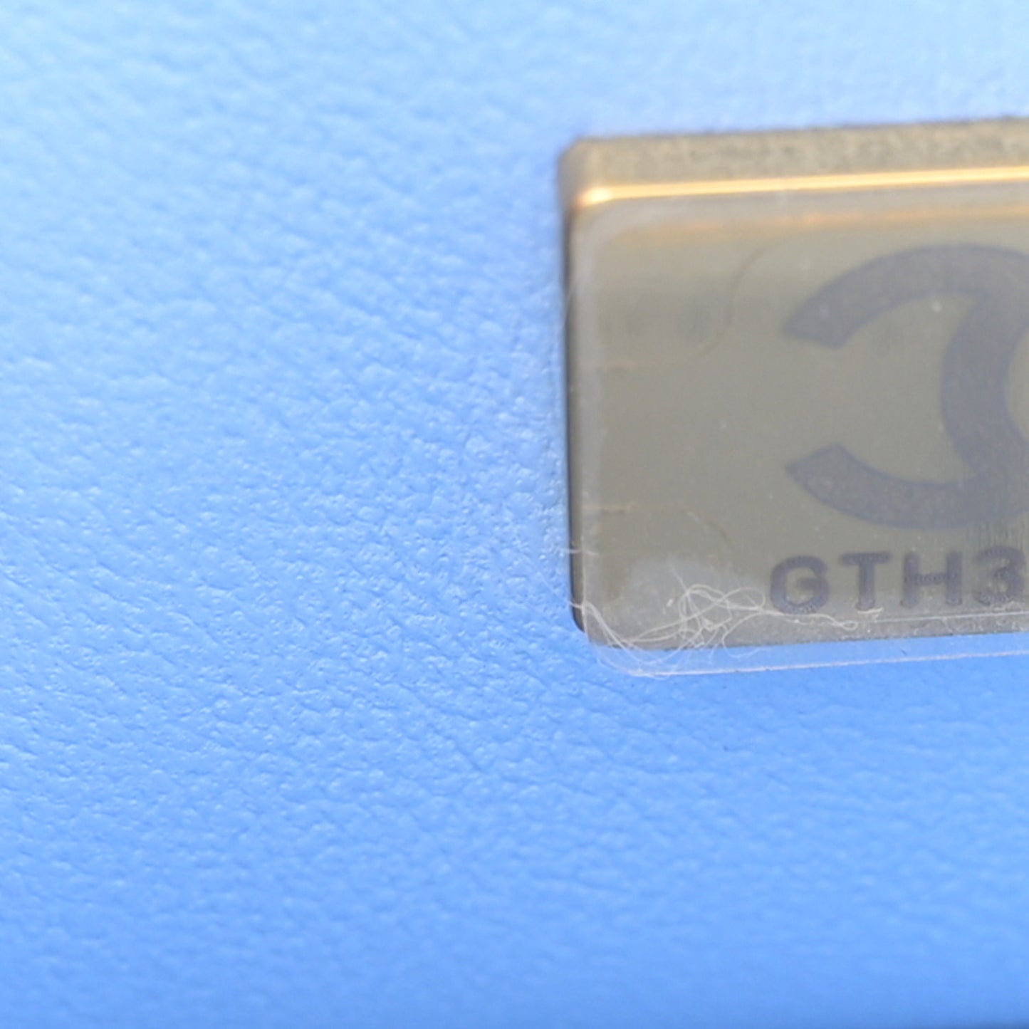 Caviar Quilted Small Double Flap Light Blue