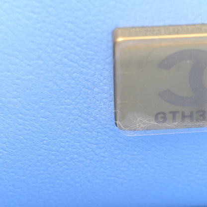 Chanel Caviar Quilted Small Double Flap Light Blue 7 of 10