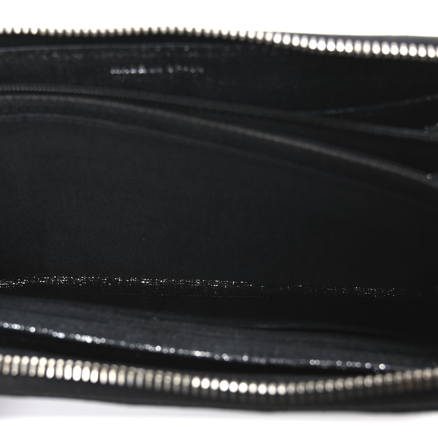 Chanel Iridescent Calfskin Quilted Zip Around Wallet Grey 5 of 9