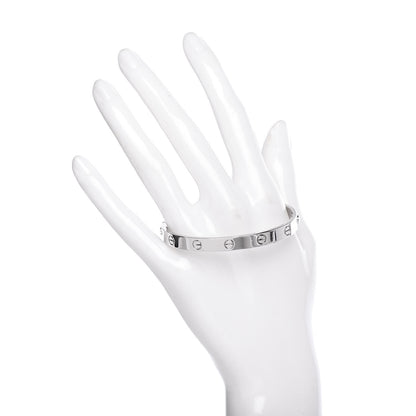 Cartier 18K White Gold LOVE Bracelet 17 2 of 6