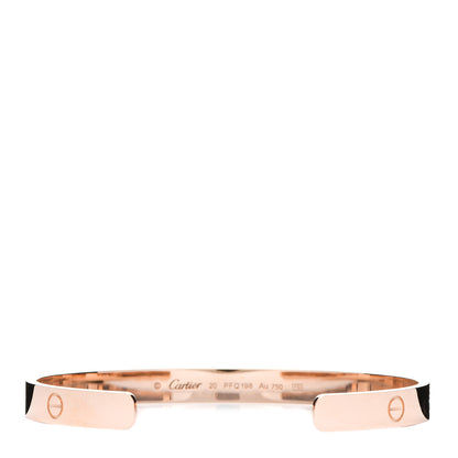 Cartier 18K Pink Gold LOVE Cuff Bracelet 20 2 of 4