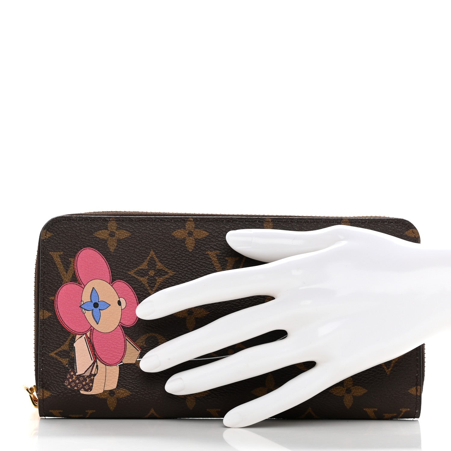 Louis Vuitton Monogram 2019 Christmas Animation Zippy Wallet Rose Ballerine 2 of 8
