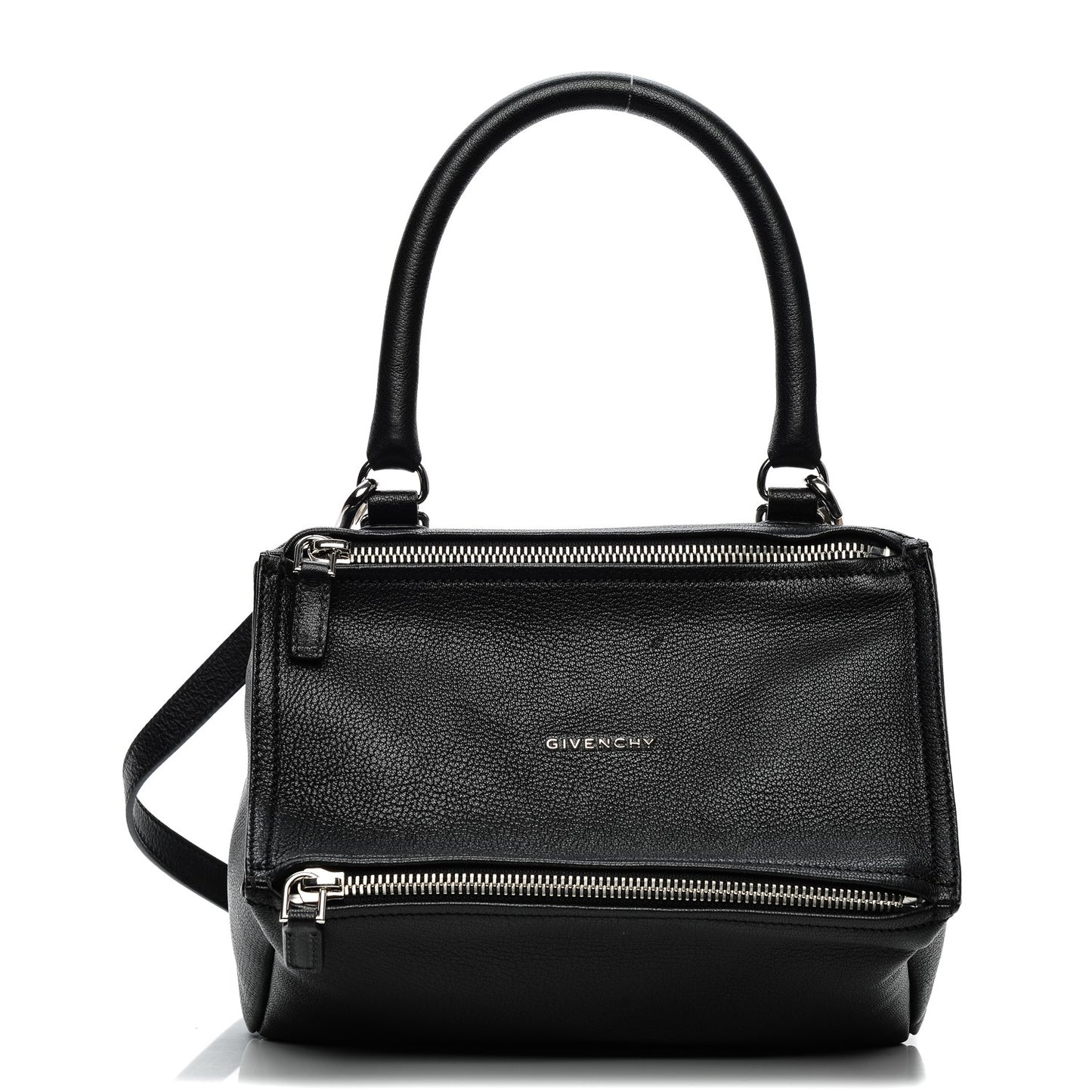 Sugar Goatskin Small Pandora Black