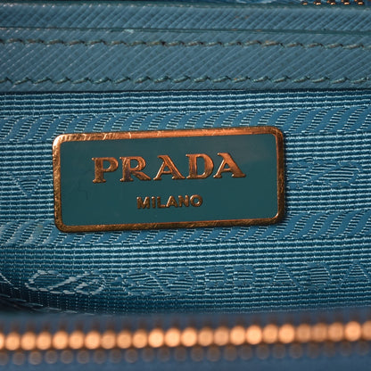 Prada Saffiano Mini Galleria Double Zip Tote Turchese 6 of 7