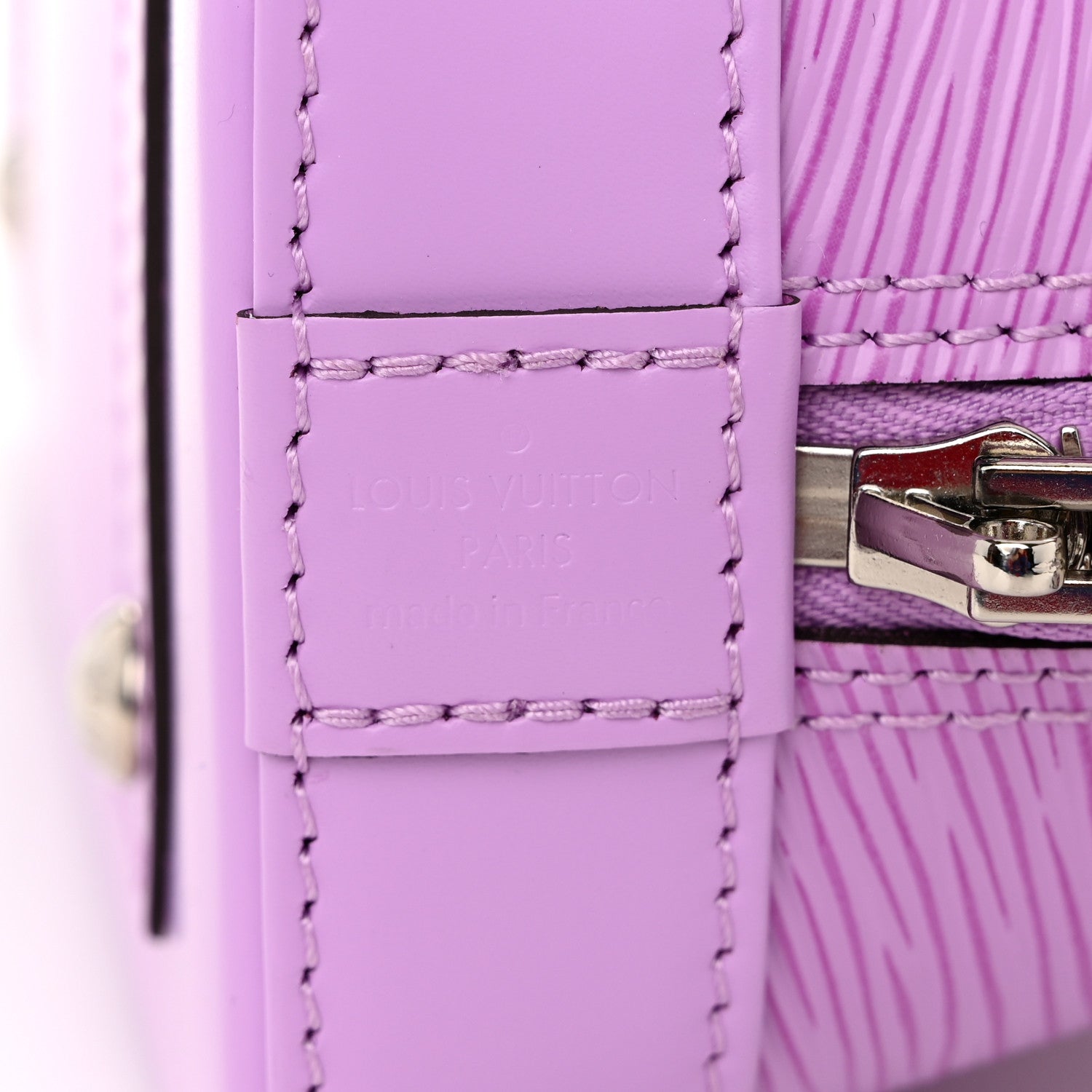 Louis Vuitton Epi Jacquard Alma BB Lilac 6 of 9