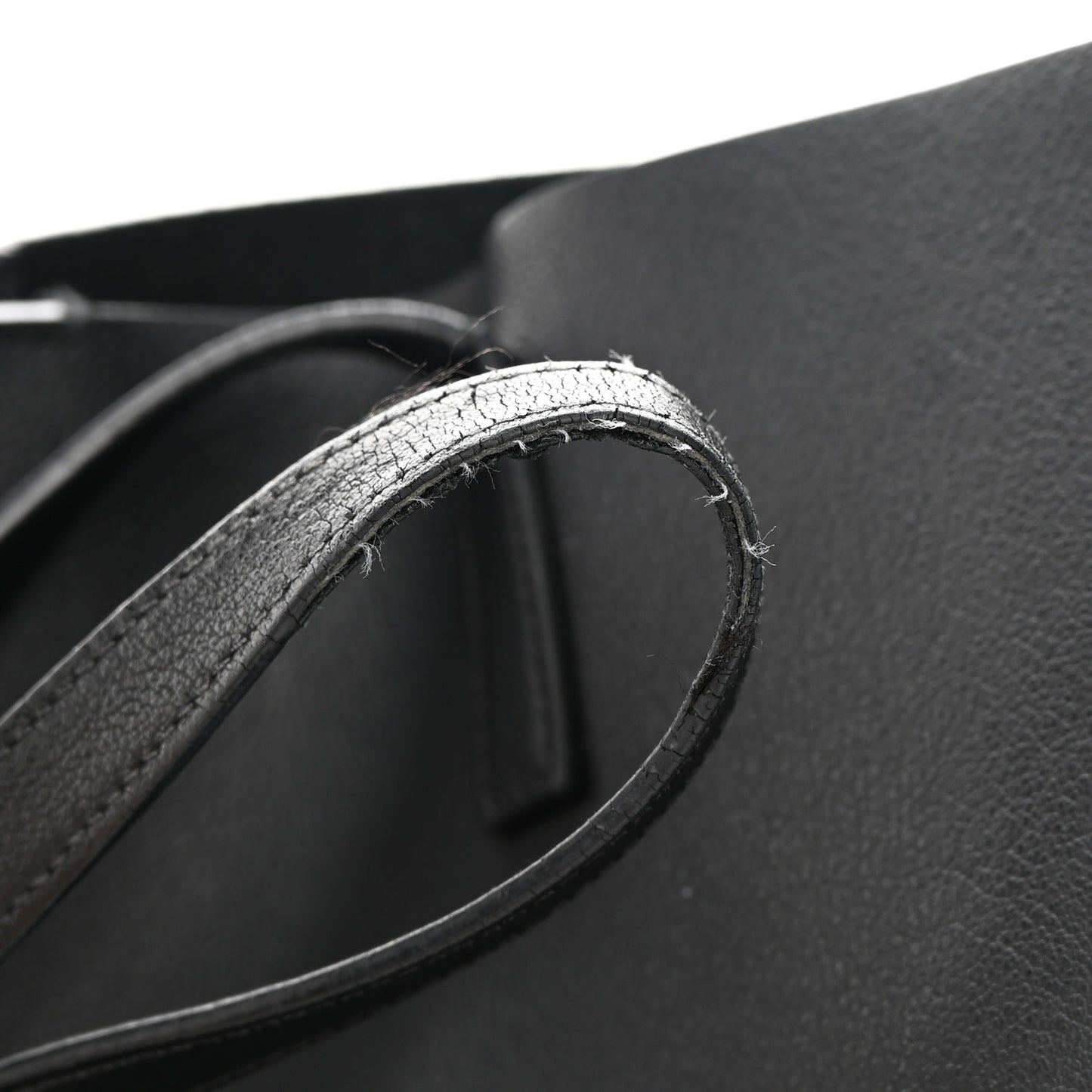 Calfskin Large Shopping Tote Black