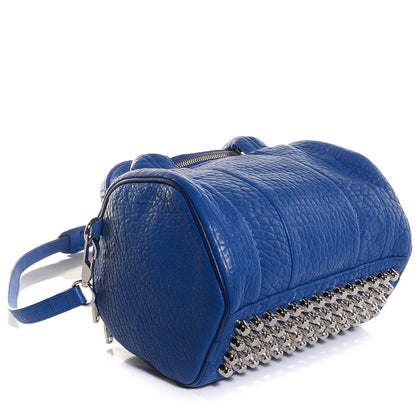 Alexander Wang Pebbled Lambskin Rockie Royal w Silver Hardware 4 of 8