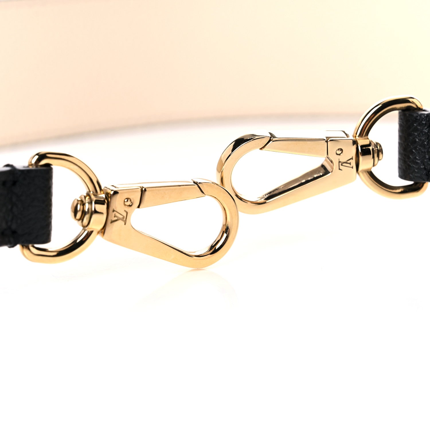 Louis Vuitton Empreinte Monogram Bandouliere Shoulder Strap Black Beige 8 of 8