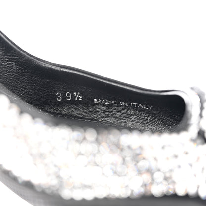 Prada Satin Crystal Logo 45mm Slingback Pumps 39.5 Cristal 6 of 9