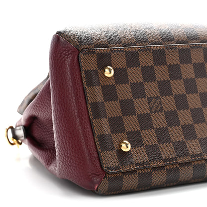 Louis Vuitton Cuir Taurillon Damier Ebene Normandy Bordeaux 9 of 11