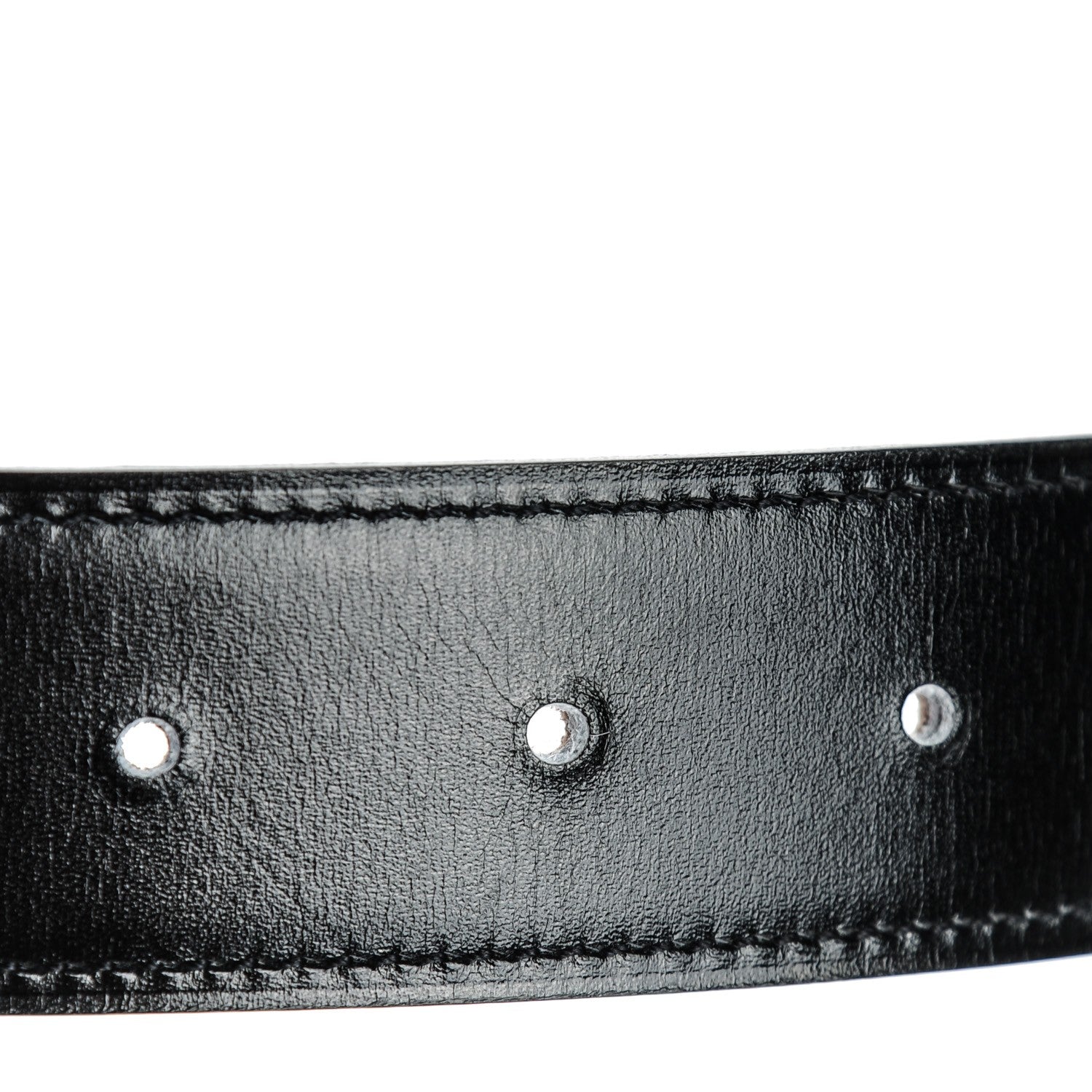 Hermes Box Togo 32mm H Belt 90 Black Etoupe 5 of 9