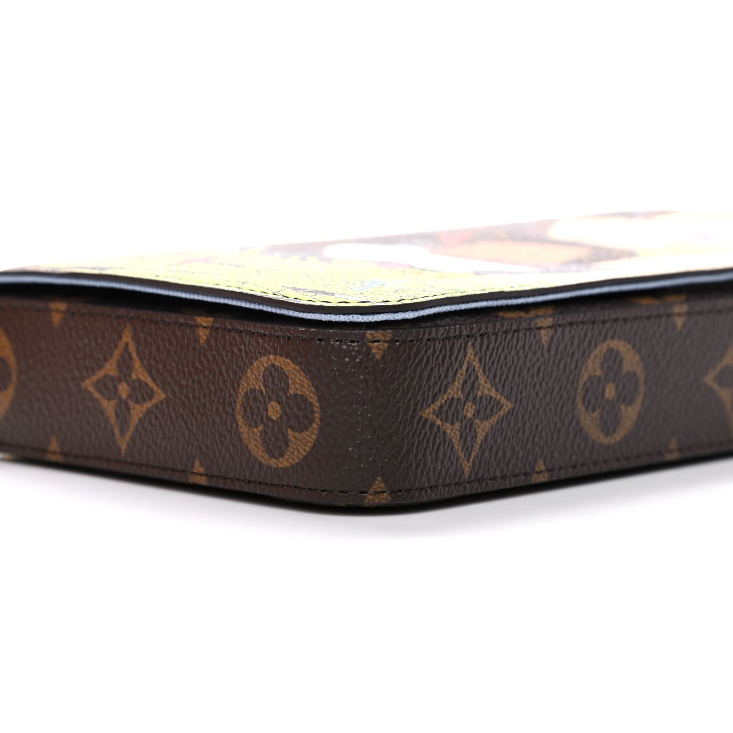 Monogram 2021 Christmas Animation China Wall Pochette Felicie Chain Wallet Myosotis Blue