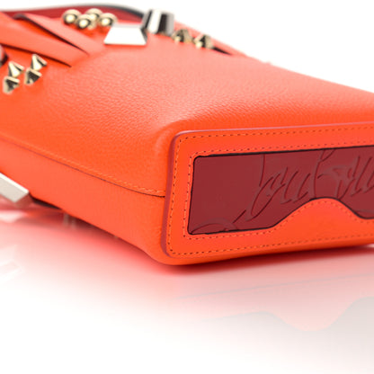 Christian Louboutin Calfskin Empire Spike Studded Mini North South Cabata Tote Red 9 of 10