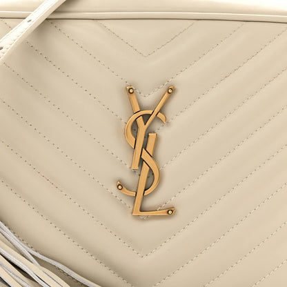 Saint Laurent Calfskin Matelasse Monogram Lou Camera Bag Crema Soft 8 of 10