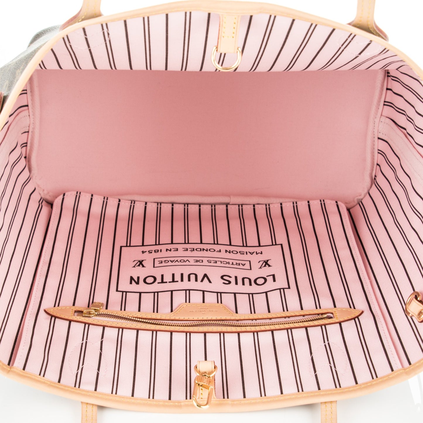 Monogram Neo Neverfull MM Rose Ballerine