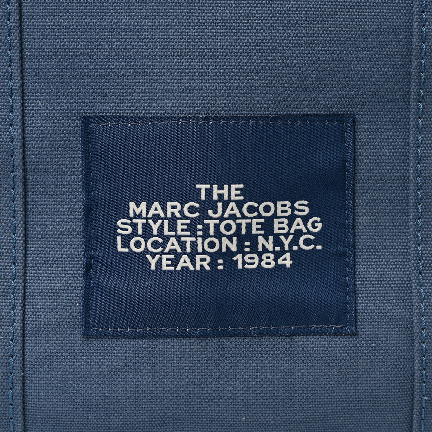 Cotton Canvas The Traveler Tote Bag Blue