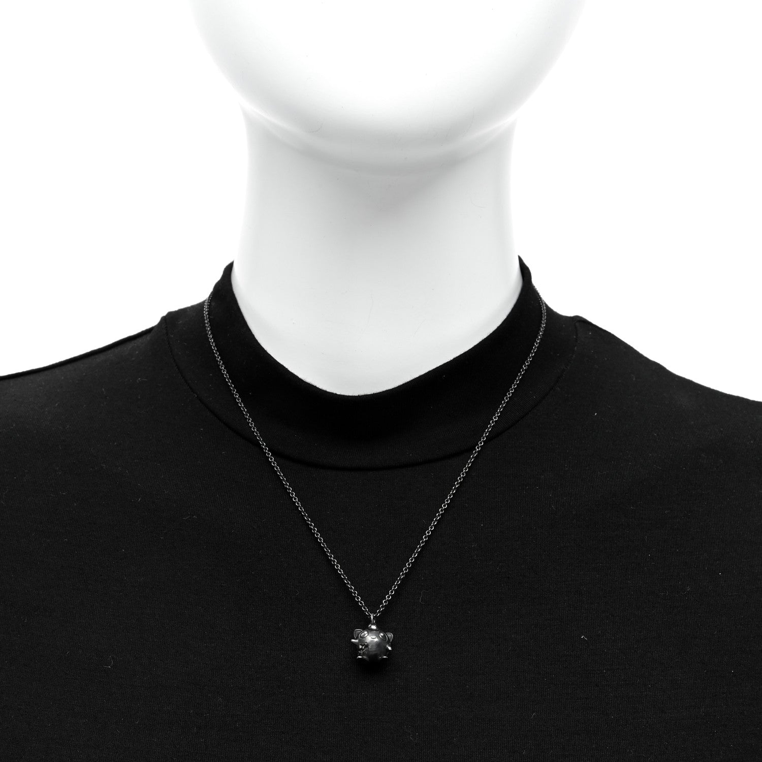 Tiffany X ARSHAM STUDIOS X POKEMON Sterling Silver Diamond JigglyPuff Pendant Necklace 2 of 5