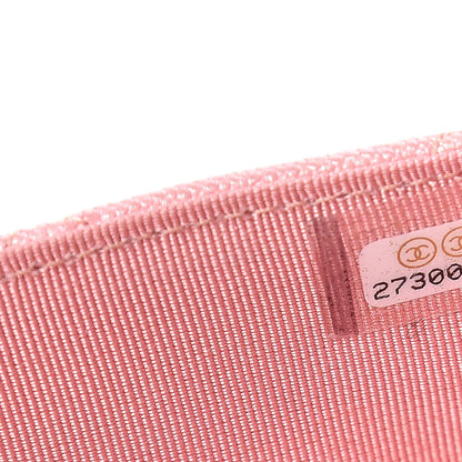 Chanel Iridescent Caviar Quilted Wallet on Chain WOC Rose Pink 8 of 11