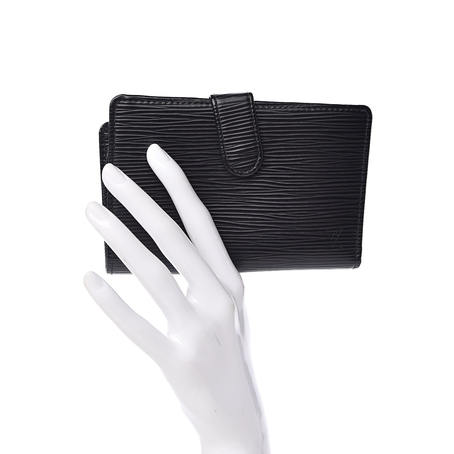 Louis Vuitton Epi French Purse Wallet Black 2 of 8