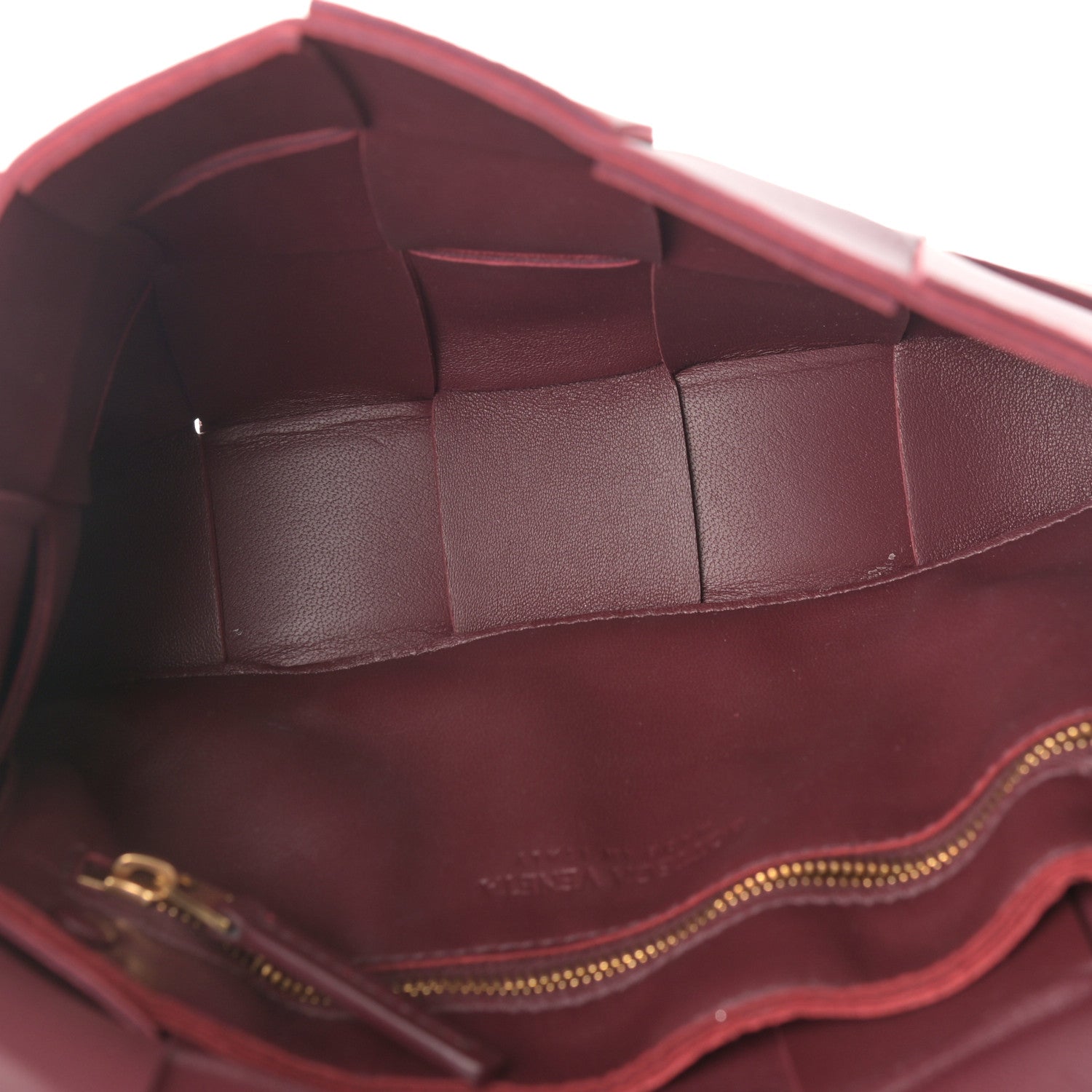 Bottega Veneta Lambskin Maxi Intrecciato Cassette Crossbody Bag Bordeaux 4 of 8