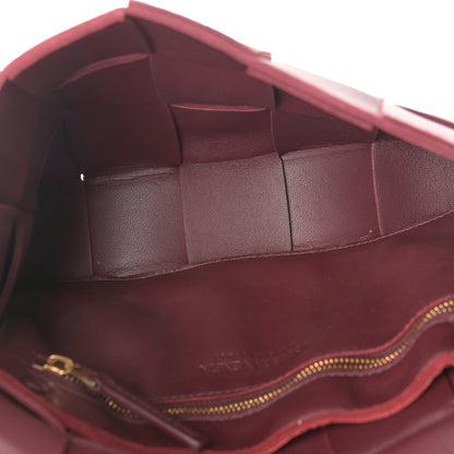Bottega Veneta Lambskin Maxi Intrecciato Cassette Crossbody Bag Bordeaux 4 of 8