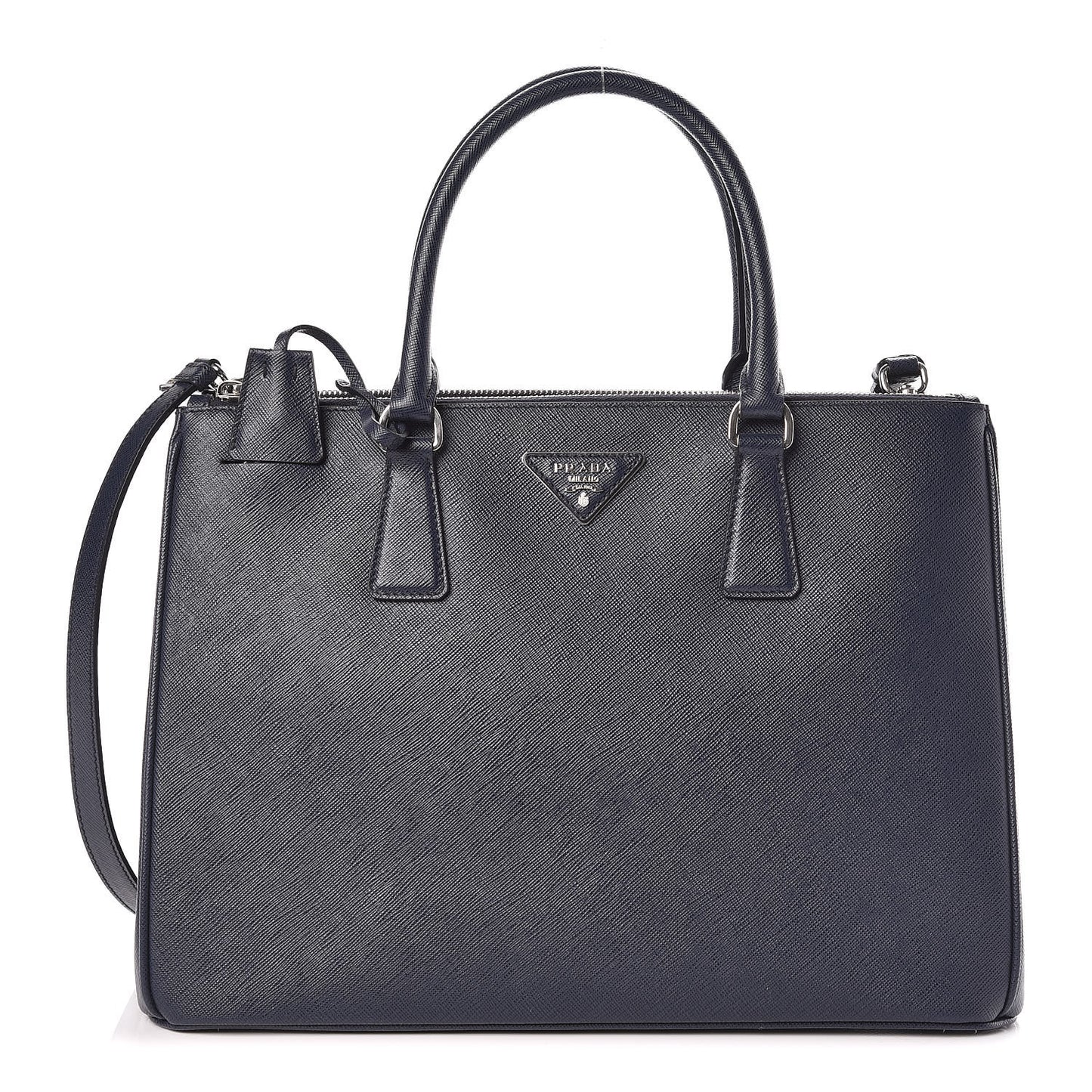 Saffiano Medium Galleria Double Zip Tote Baltico