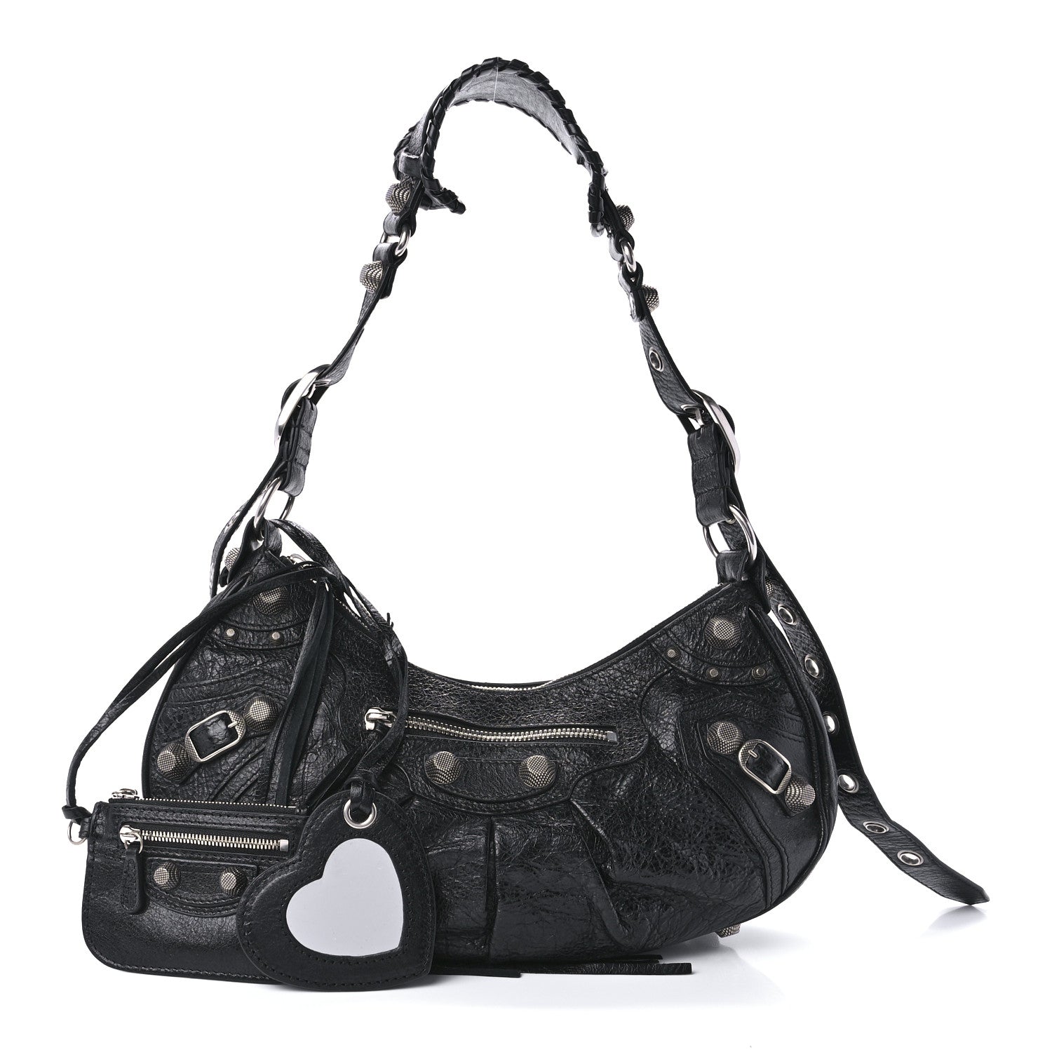 Balenciaga Agneau Arena Small Le Cagole Shoulder Bag Black 1 of 11