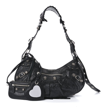 Balenciaga Agneau Arena Small Le Cagole Shoulder Bag Black 1 of 11