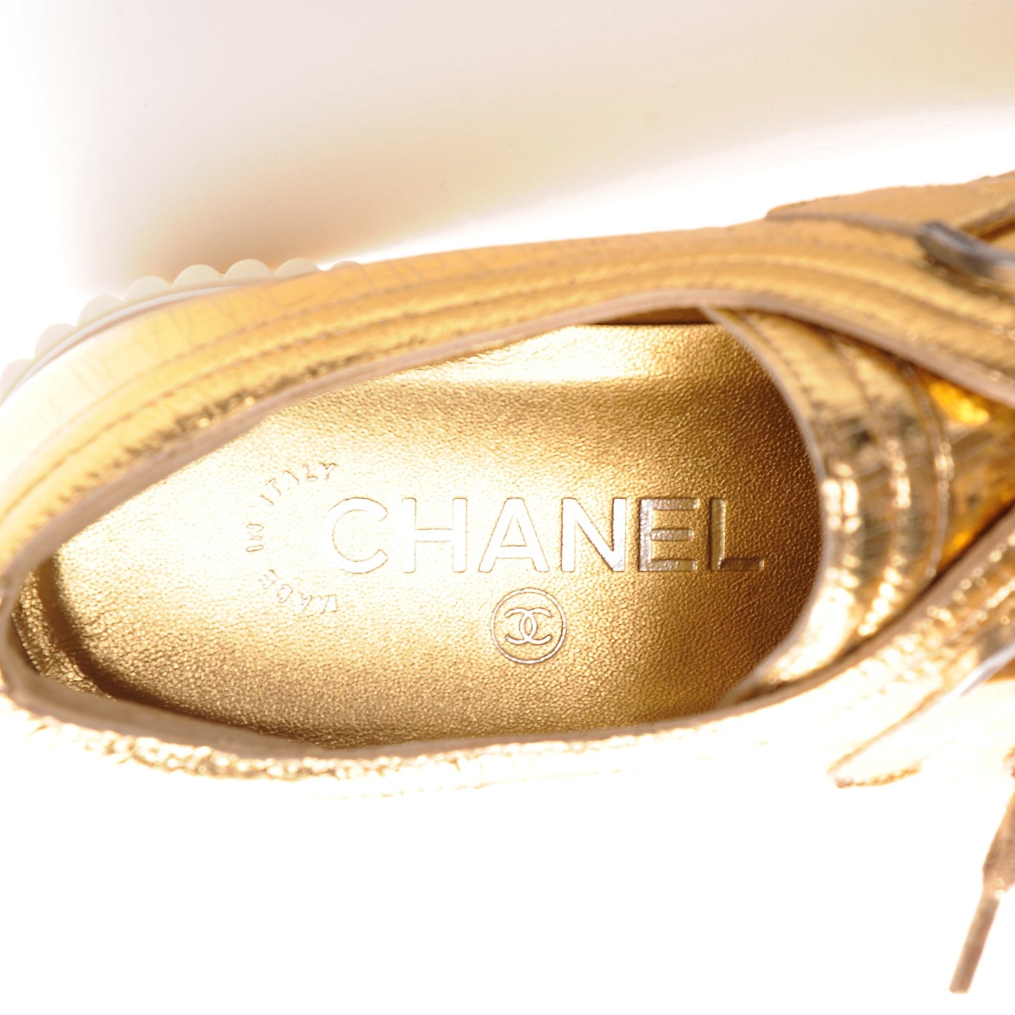 Lame Creeper Sneakers 38 Gold