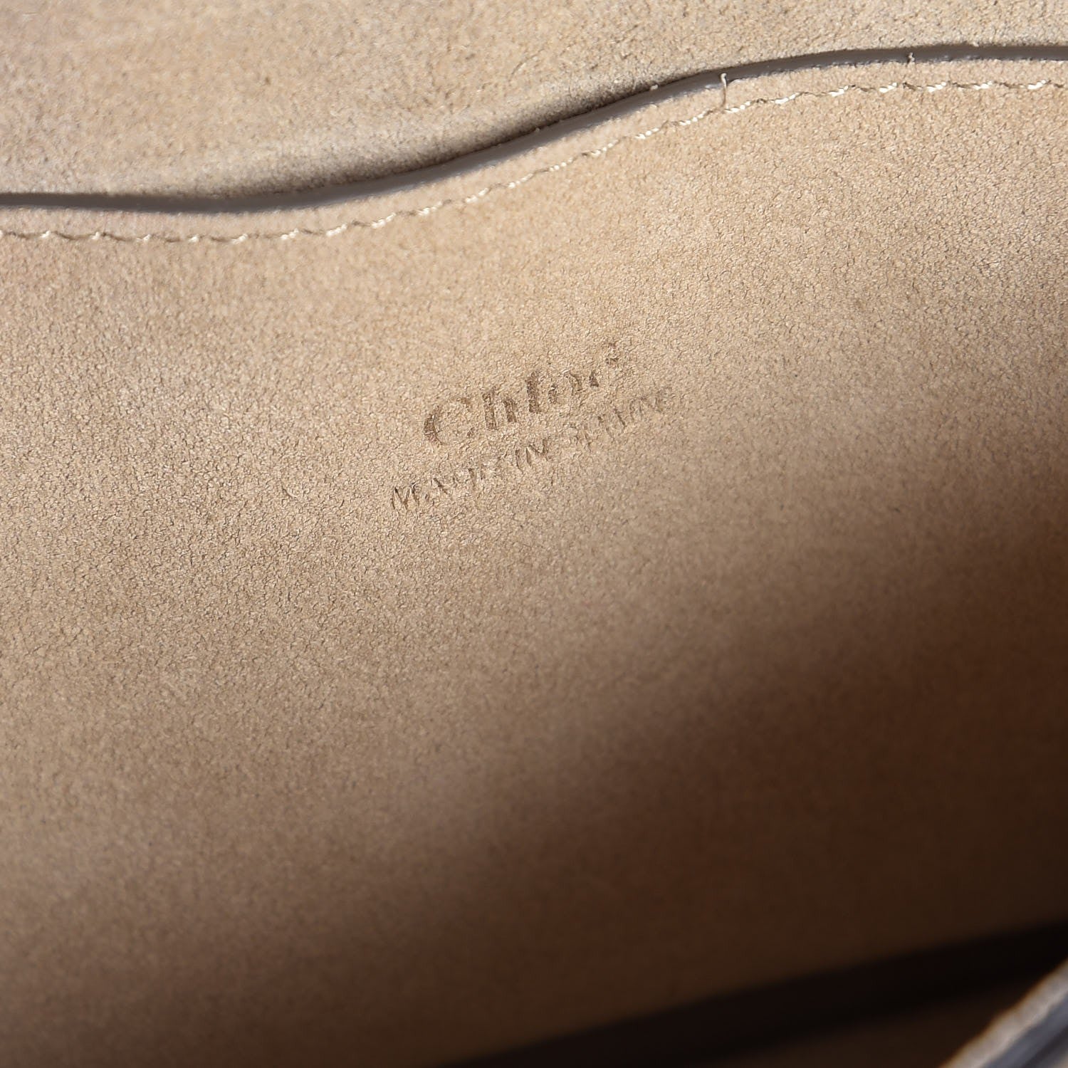 Chloe Suede Calfskin Small Faye Shoulder Bag Tobacco 6 of 7