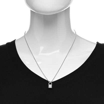Louis Vuitton Sterling Silver Lockit Necklace 2 of 6