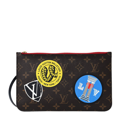 Louis Vuitton Monogram World Tour Neverfull MM GM Pochette 1 of 8