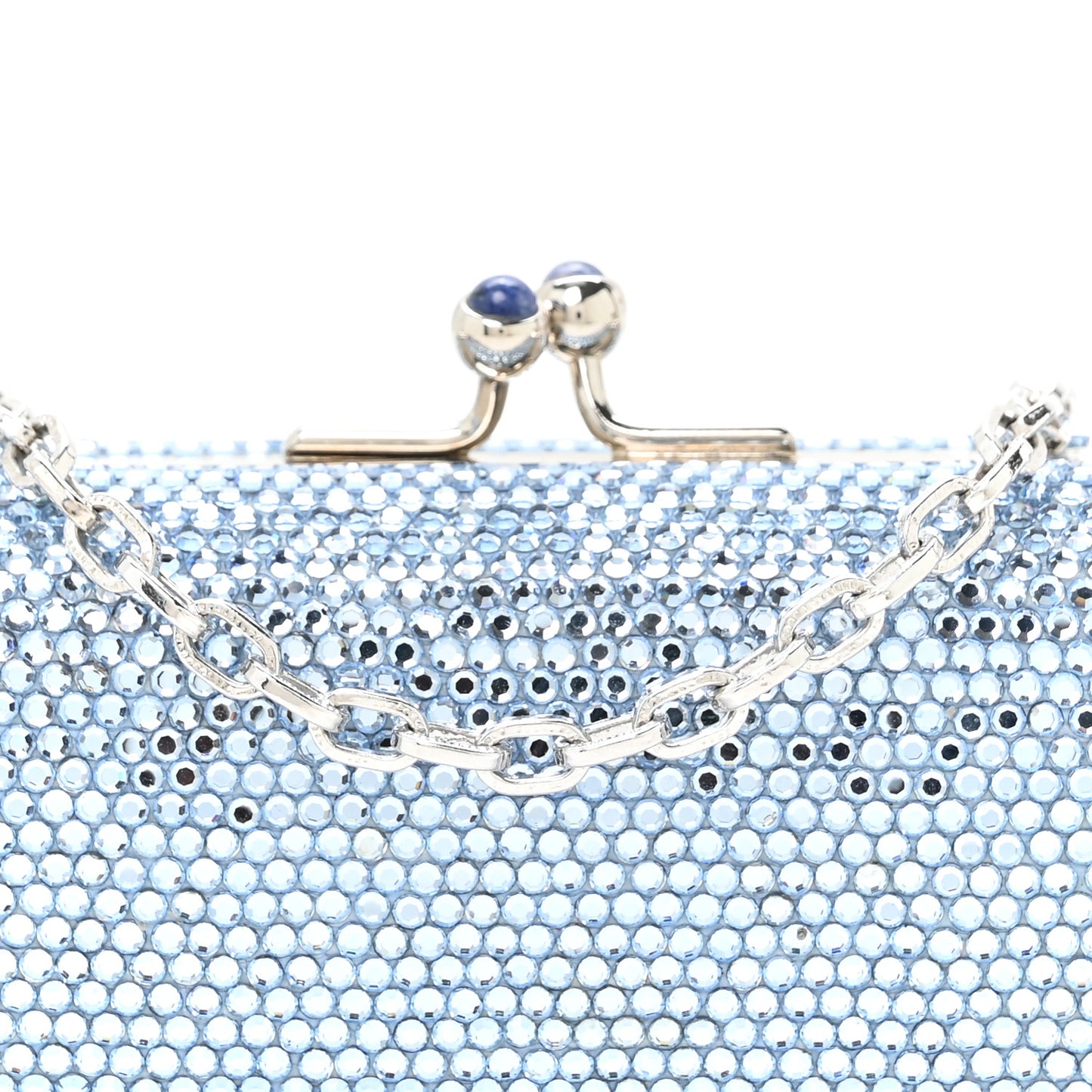 Swarovski Crystal Minaudiere Clutch Blue