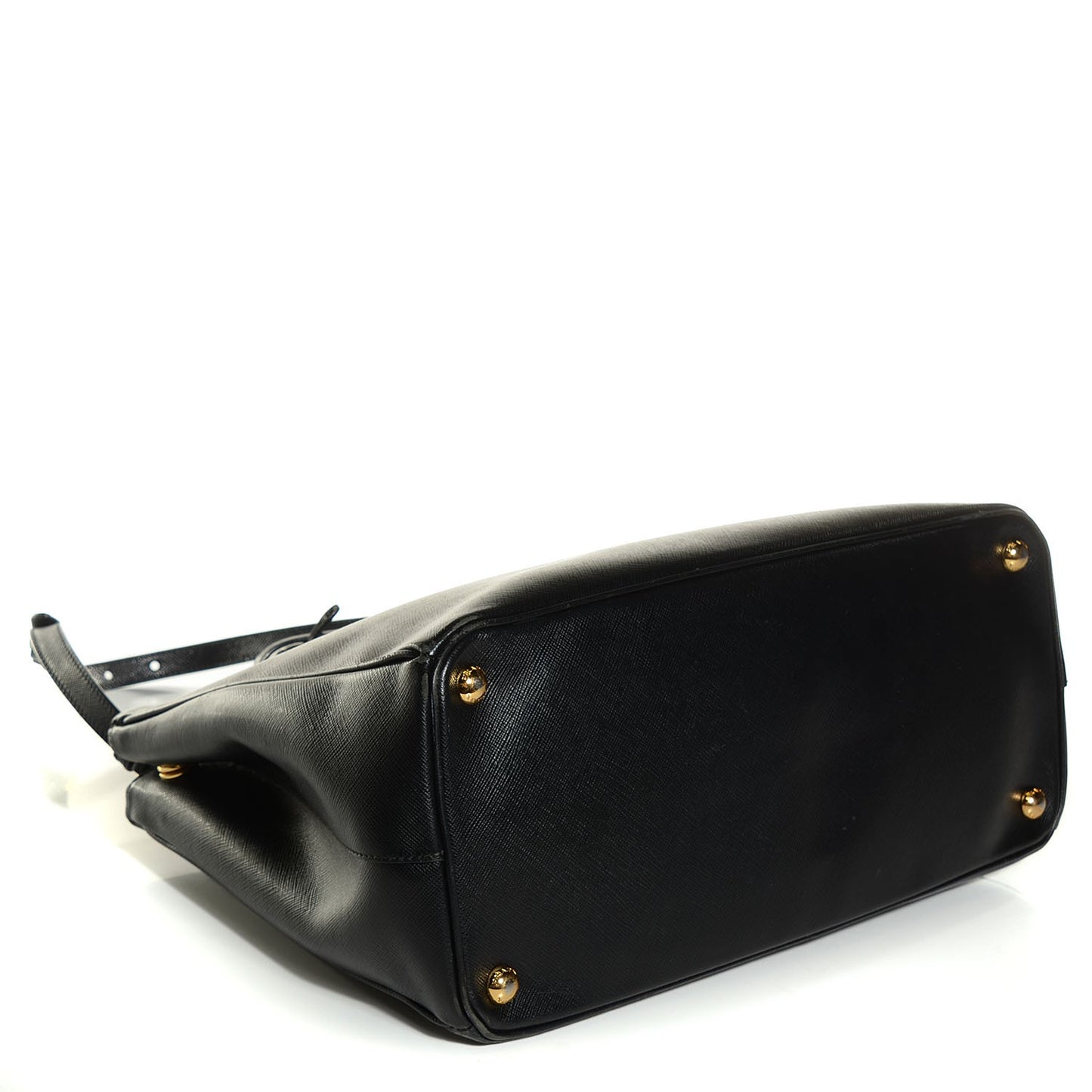 Saffiano Lux Medium Double Zip Tote Nero Black
