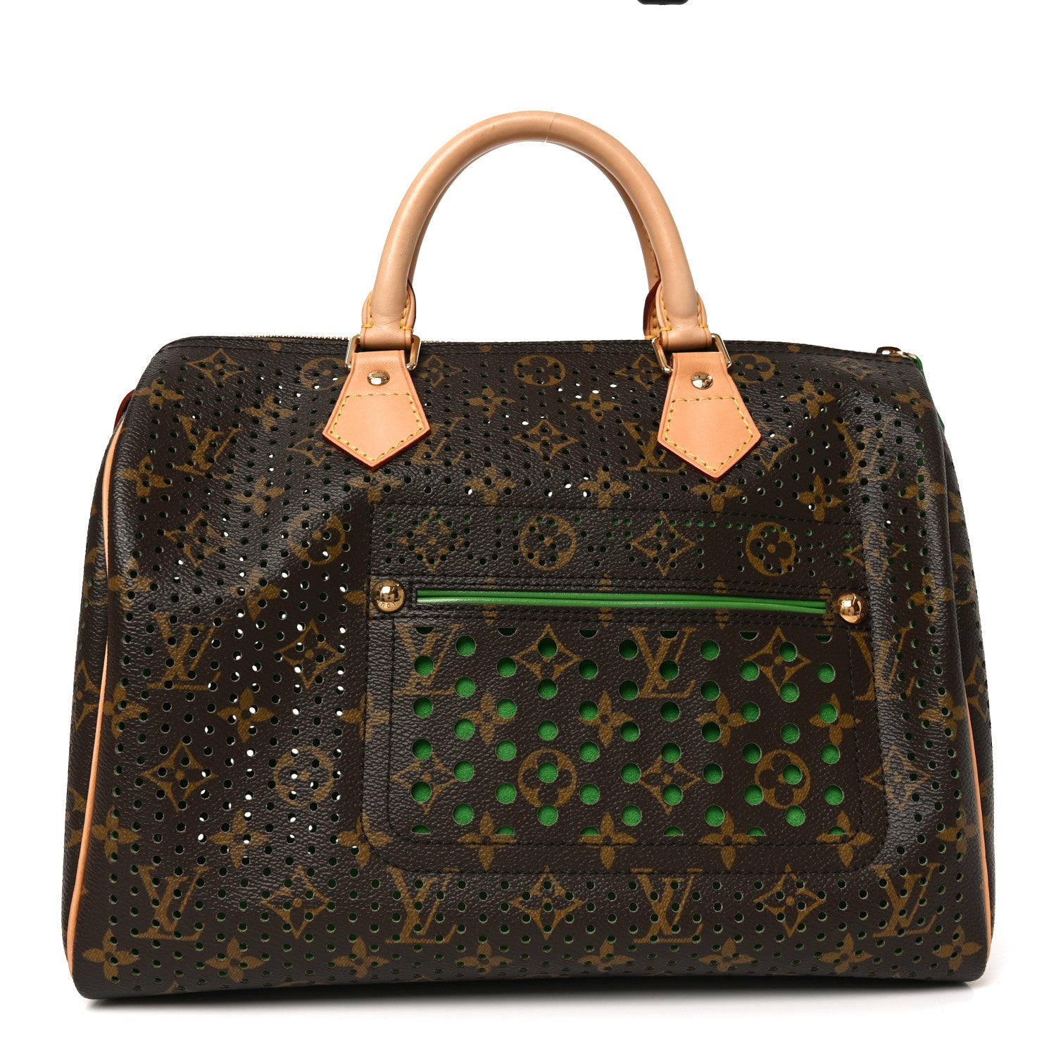 Louis Vuitton Monogram Perforated Speedy 30 Green 1 of 8