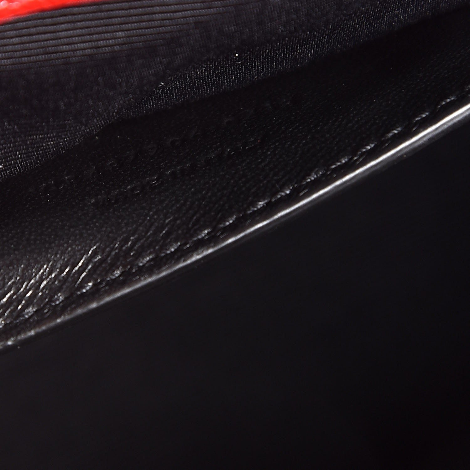 Saint Laurent Grain De Poudre Textured Mixed Matelasse Triquilt Medium Monogram Satchel Red 9 of 9