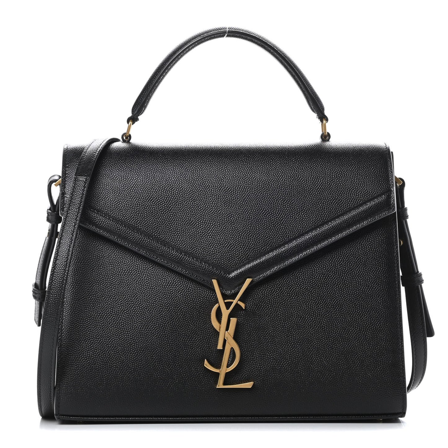 Grain de Poudre Medium Classic Monogram Cassandra Top Handle Black Rouge Legion