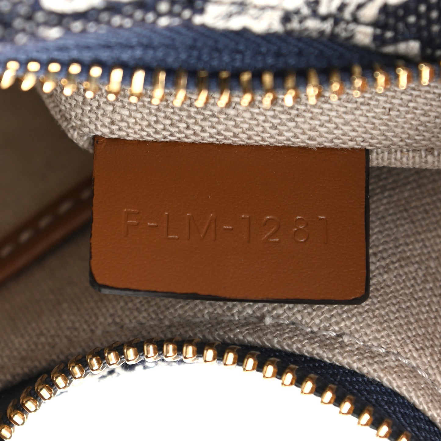 Canvas Calfskin Ava Triomphe Shoulder Bag Blue