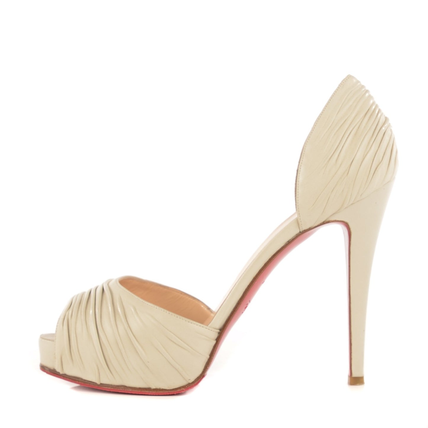 Nappa Leather Turbella 120 Platform Pumps 38.5 Ciment
