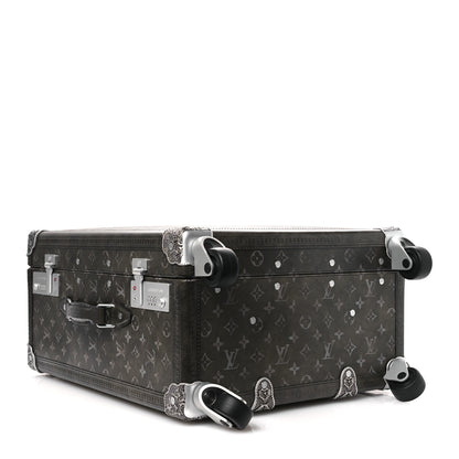 Louis Vuitton Brushed Monogram Rolling Trunk Black 3 of 10