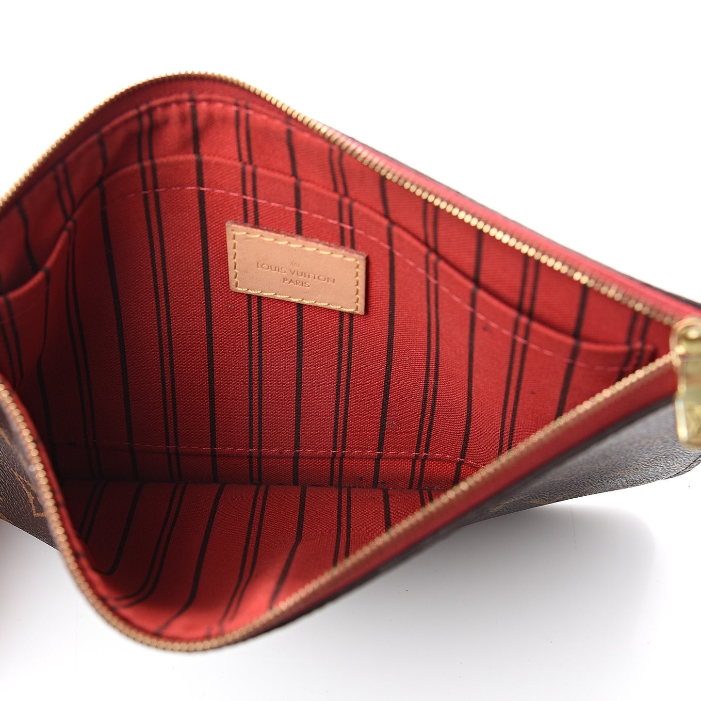 Monogram Neverfull MM GM Pochette Cherry