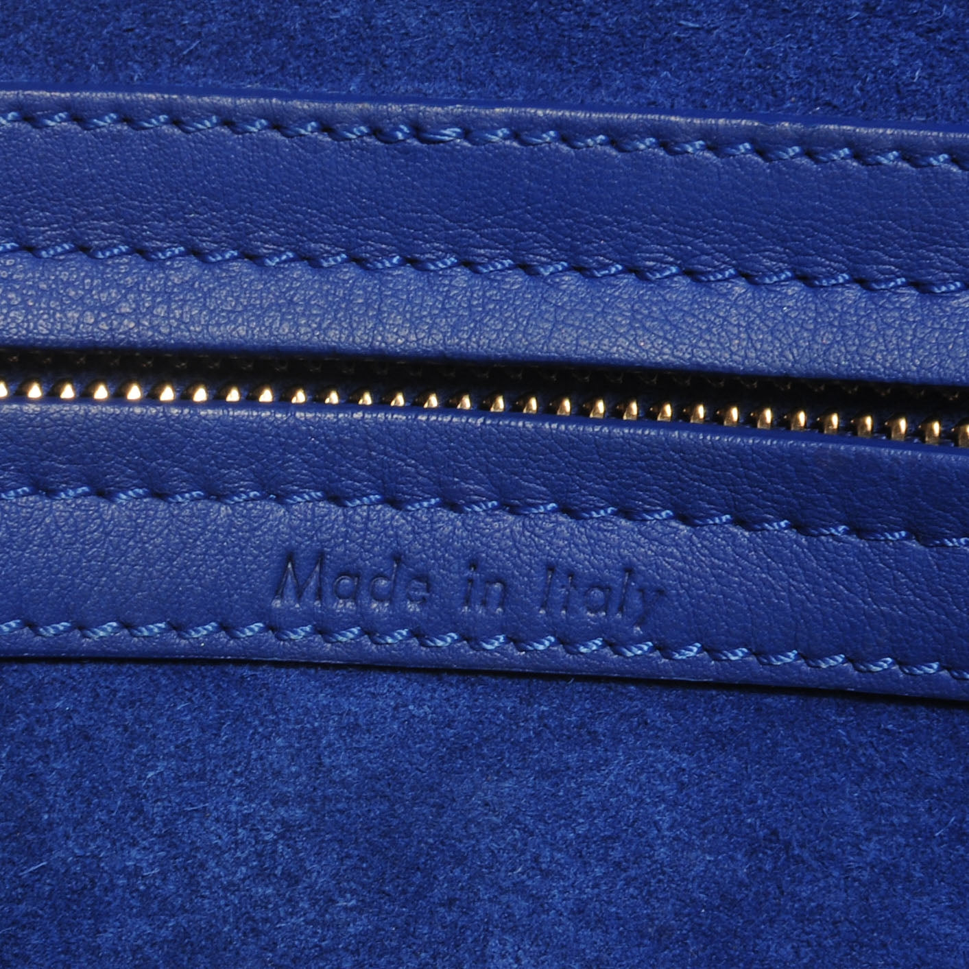 Celine Smooth Calfskin Medium Phantom Luggage Cobalt 7 of 9