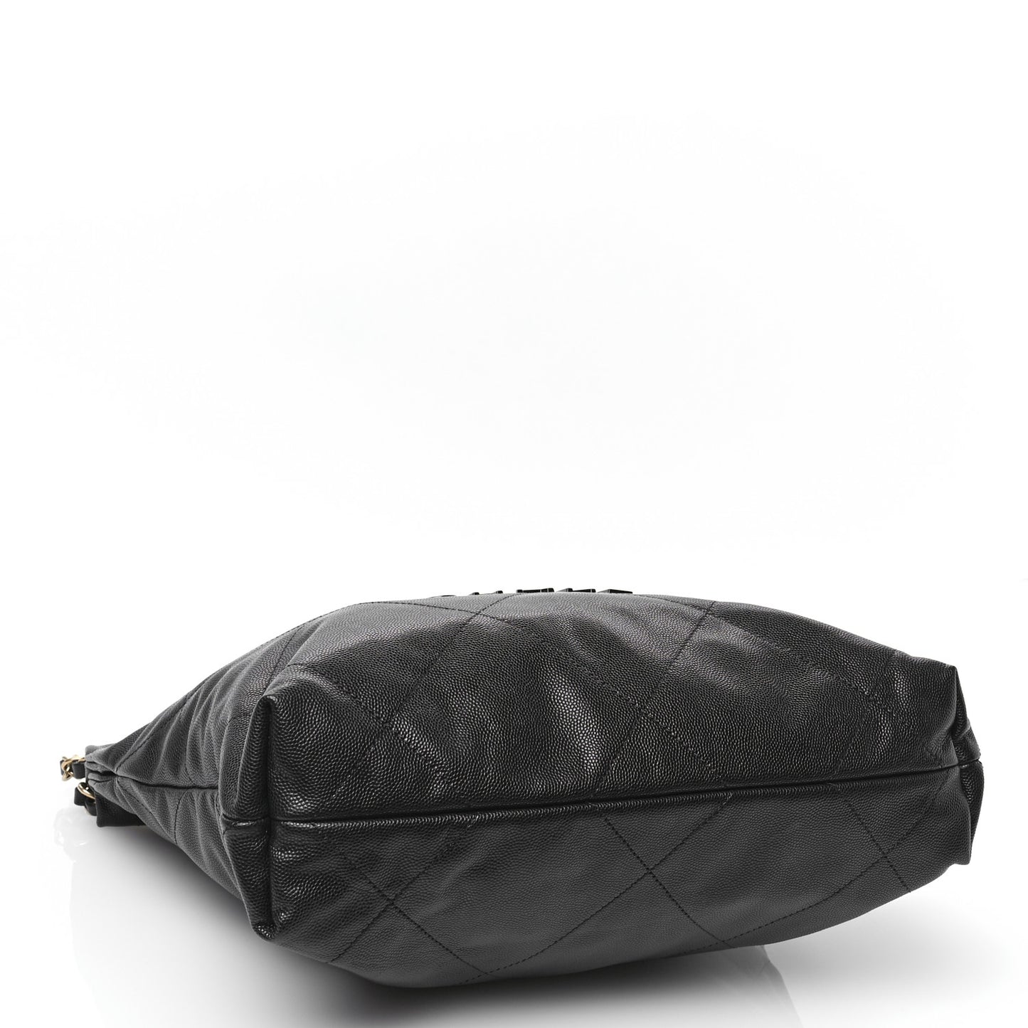 Shiny Caviar Quilted Monochrome Small Chanel 22 Black