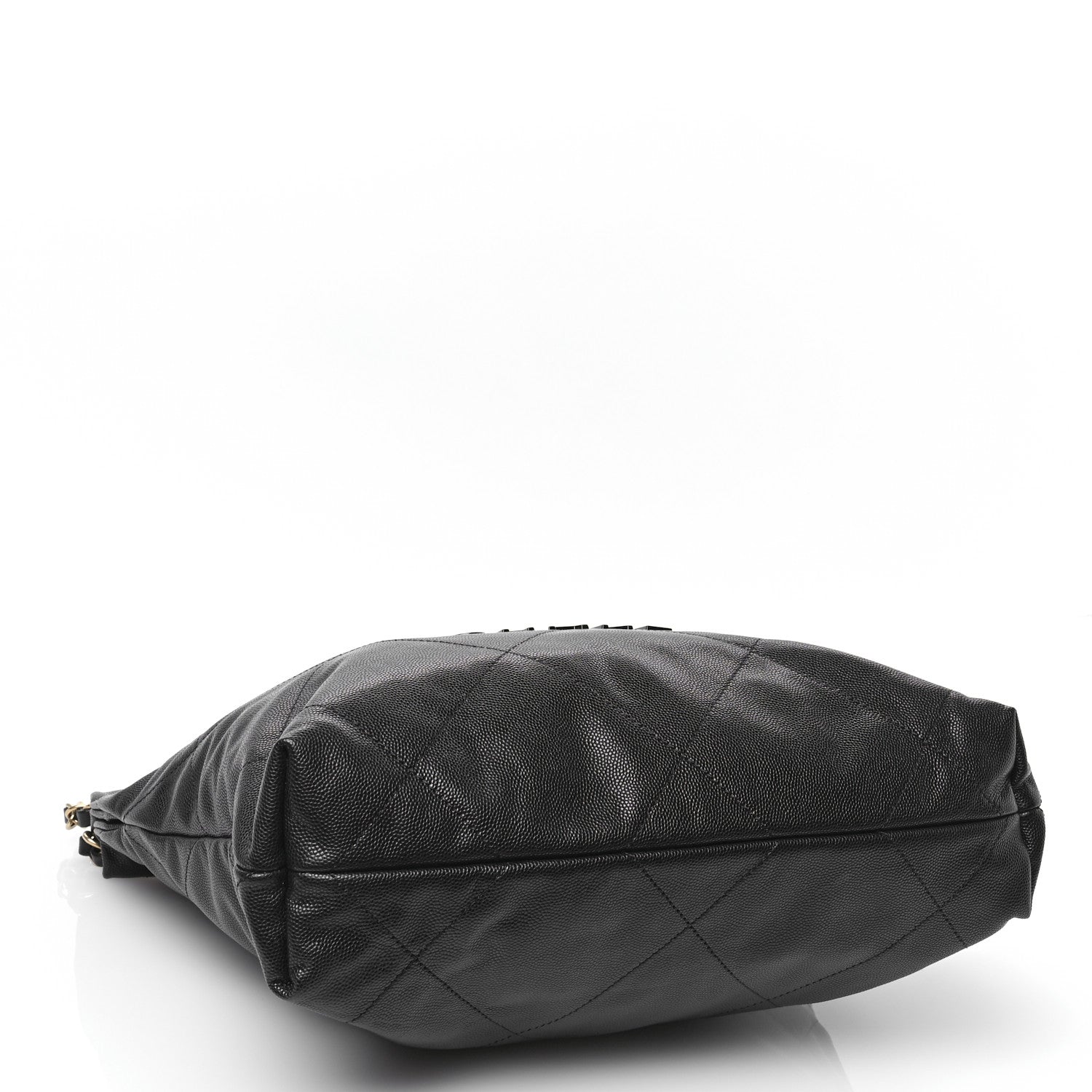 Chanel Shiny Caviar Quilted Monochrome Small Chanel 22 Black 5 of 13