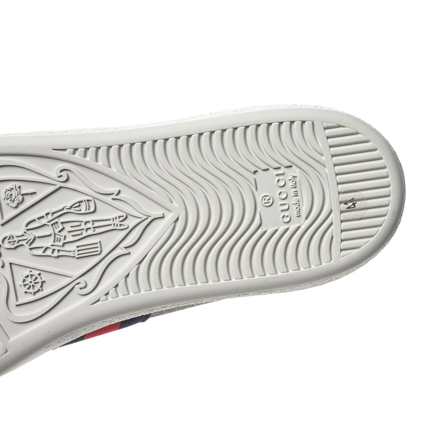 GG Supreme Monogram Womens Ace Low-Top Sneaker 41 Beige