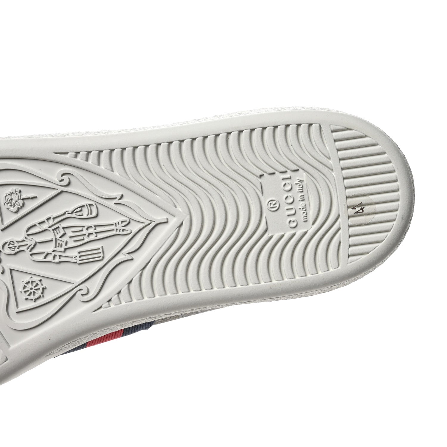 Gucci GG Supreme Monogram Womens Ace Low-Top Sneaker 41 Beige 7 of 9