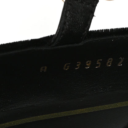Chanel Velvet Grosgrain Mary Jane Flats 37 Black 9 of 10