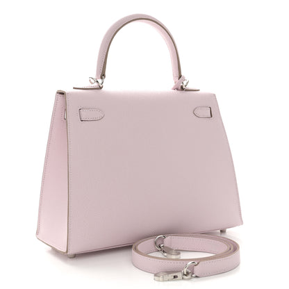 Hermes Epsom Kelly Sellier 25 Mauve Pale 3 of 11