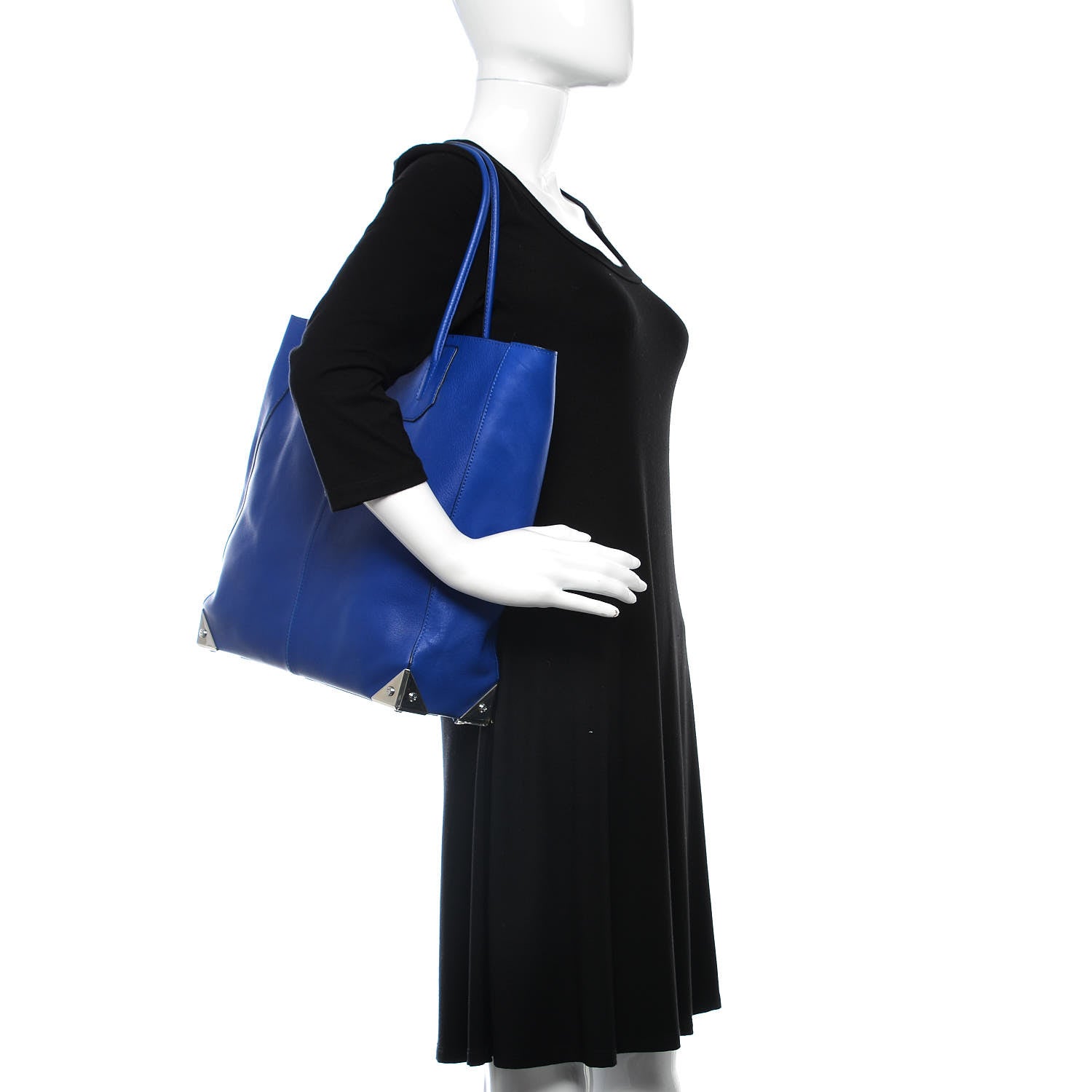 Alexander Wang Pebbled Calfskin Prisma Skeletal Tote Azure 2 of 16